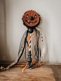 Vintage style sculpted paper mache noisemaker/rattle