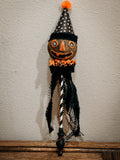 Vintage style sculpted paper mache noisemaker/rattle